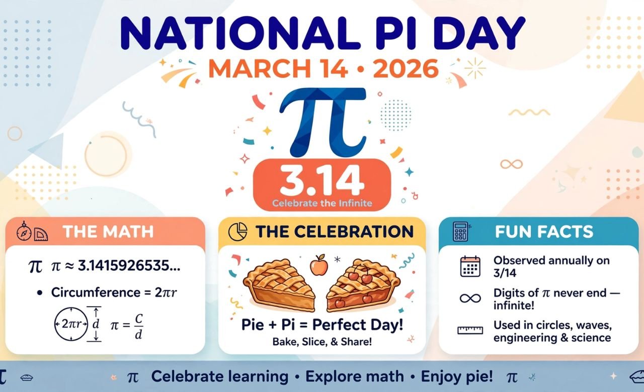 March 14, 2026 (National Pi Day)