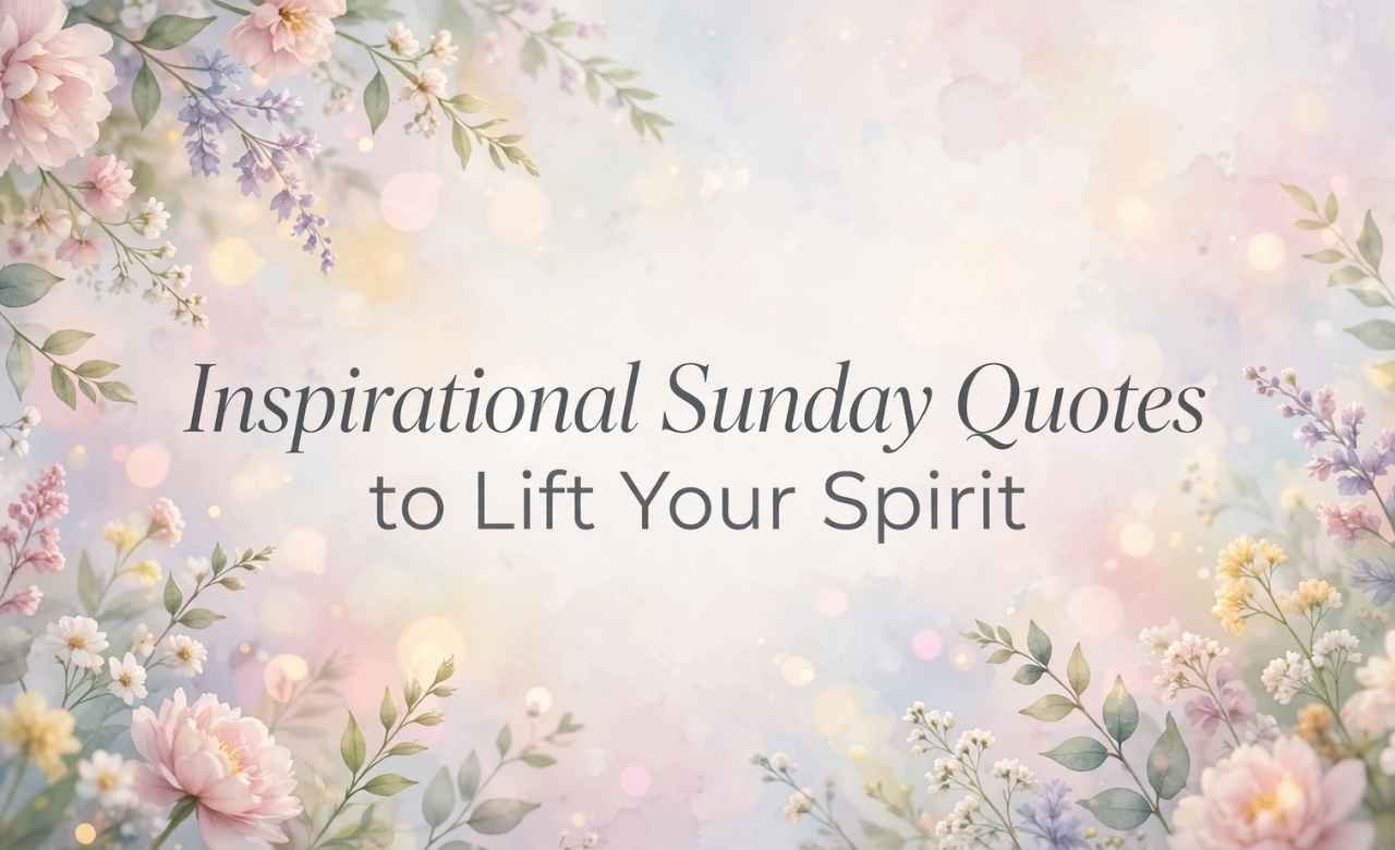 Inspirational Sunday Quotes to Lift Your Spirit
