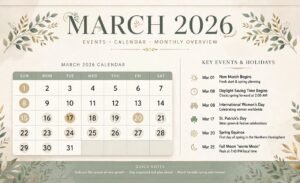 March 2026 Events