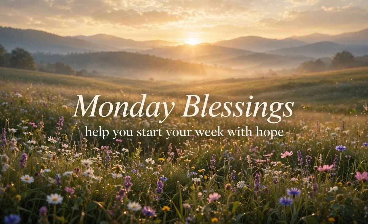Monday Blessings help you start your week with hope