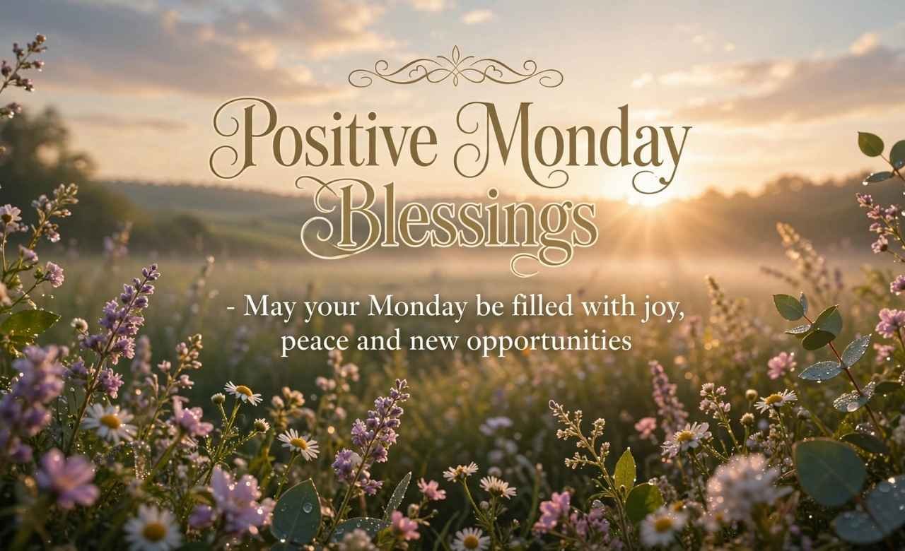 Positive Monday Blessings Quotes