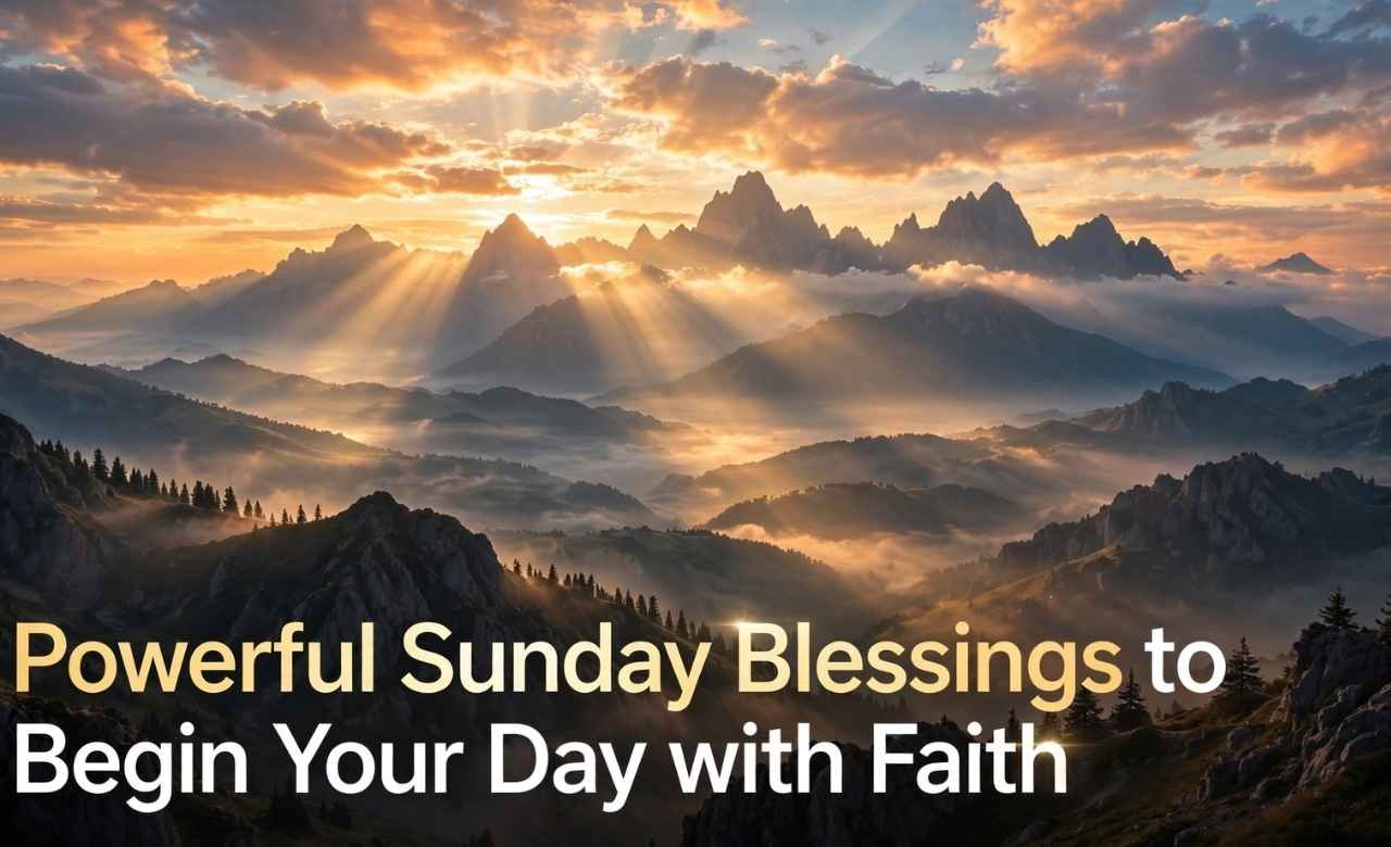 Powerful Sunday Blessings to Begin Your Day with Faith