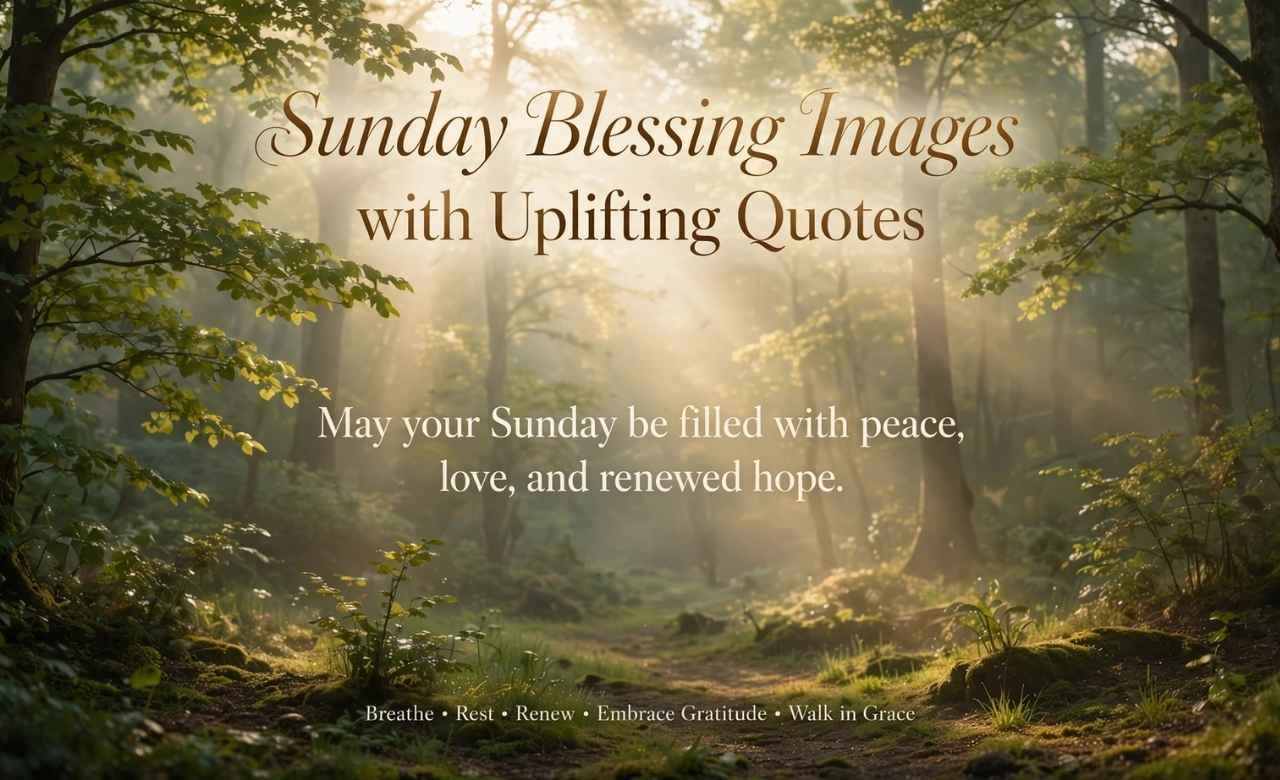 Sunday Blessing Images with Uplifting Quotes
