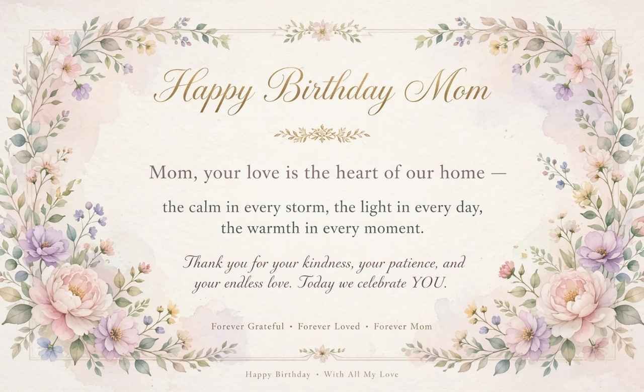 Beautiful Happy Birthday Mom Quotes