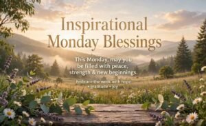 Inspirational Monday Blessings