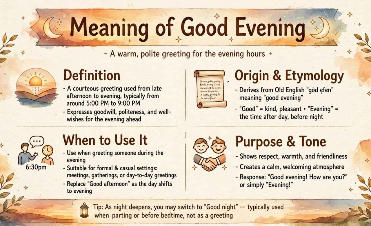Meaning of Good Evening