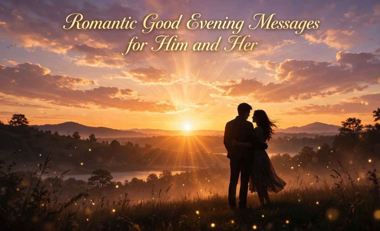 Romantic Good Evening Messages for Him and Her