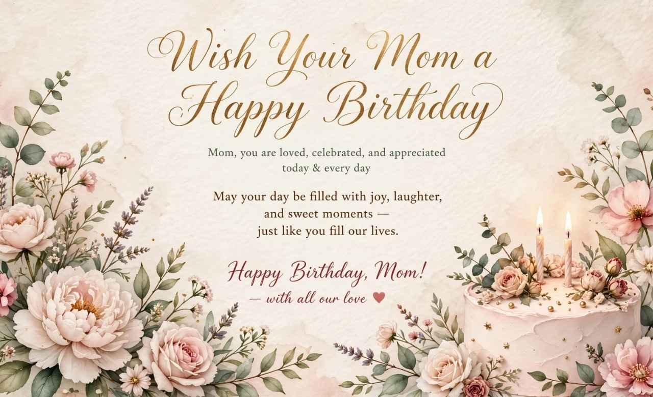 Wish Your Mom a Happy Birthday